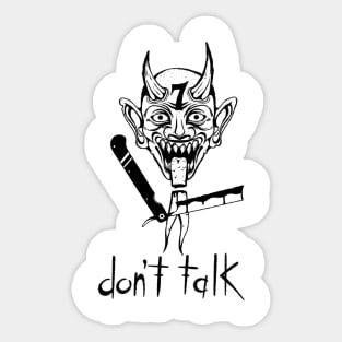 Silent demon Sticker